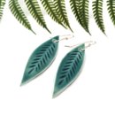 Porcelain Earrings Leaf 