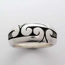 Four Koru Ring Silver-jewellery-The Vault