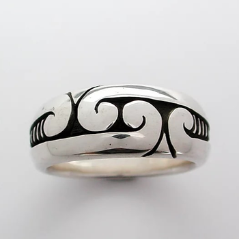 Four Koru Ring Silver