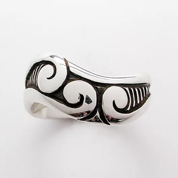 Three Koru Ring Silver