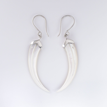 MOP Huia Beak Earrings