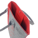 Harakeke Flower Red on GreyRed Shoulder Tote