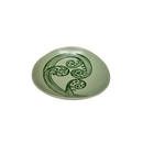 Ponga Frond 3 Dark Green on Light Green Bowl