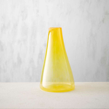 Glass Carafe Lemon Yellow