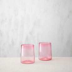 Square Glass Cup Wine Red-artists-and-brands-The Vault