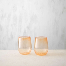 Smooth Glass Cup Orange-artists-and-brands-The Vault