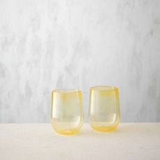 Smooth Glass Cup Lemon Yellow-artists-and-brands-The Vault