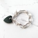 Big Green Heart Bracelet