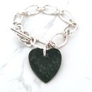 Big Green Heart Bracelet