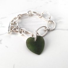 Big Green Heart Bracelet-jewellery-The Vault