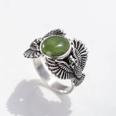 Pounamu Owl Guardian Ring-jewellery-The Vault