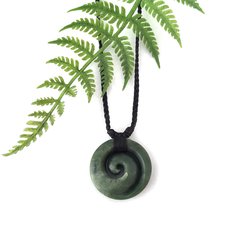 Ernesto Ovalle Medium Pounamu Koru-jewellery-The Vault
