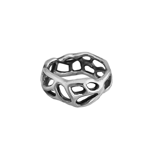 Archaea Ring Band Silver