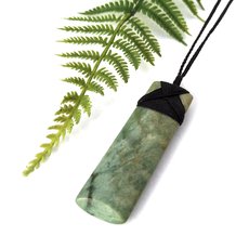 Pounamu Pendant Lashed Toki -jewellery-The Vault