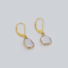 Timeless Pearl Earrings Gold Plate-jewellery-The Vault