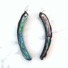 Paua Tusk Earrings-jewellery-The Vault