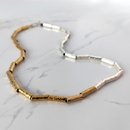Kauri Medium Bead Necklace Short Mixed