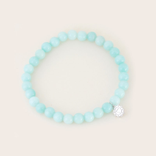 Throat Chakra Bracelet Silver