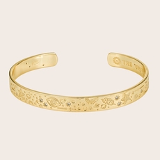 Universe Cuff Gold Plate-jewellery-The Vault