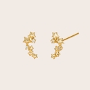 Among The Stars Climber Studs Gold Plate