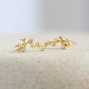 Among The Stars Climber Studs Gold Plate