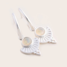 Be The Light Earrings Silver-jewellery-The Vault
