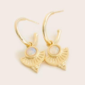 Be The Light Earrings Gold Plate