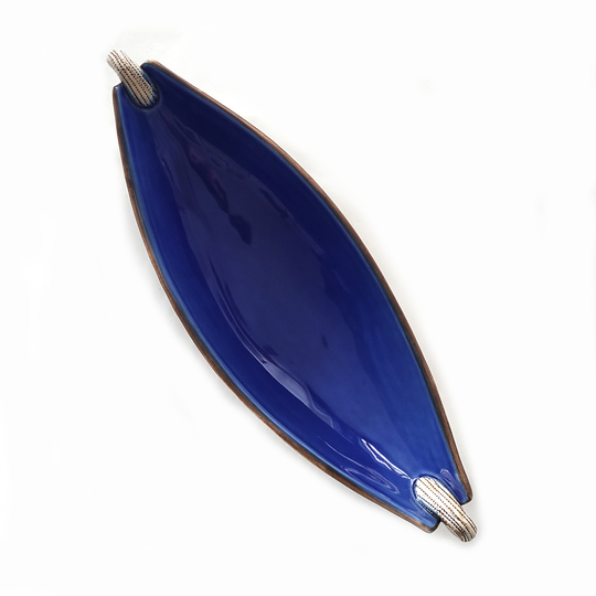 McGlashen Scroll Bowl Blue