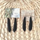 Up-Bicyled Feather Earrings Small