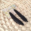 Up-Bicylced Feather Earrings Medium