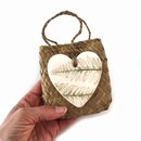 Ceramic Heart On Kete Fern Pattern