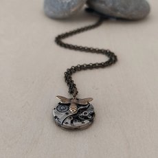 Mini Steampunk Pendant Brass Bee-jewellery-The Vault