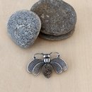 Nouveau Bee Brooch Silver