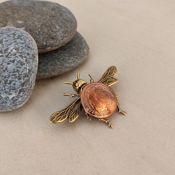 Honeybee Brooch Two Cent