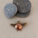 Honeybee Brooch Two Cent