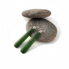 Pounamu Earrings Toki-jewellery-The Vault