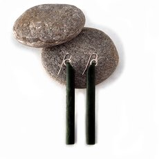 Long Pounamu Earrings-jewellery-The Vault