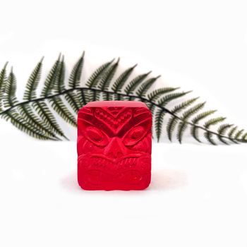 Whanau Ariki Cube Sculpture Red