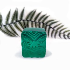 Whanau Ariki Cube Sculpture Emerald-artists-and-brands-The Vault
