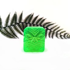 Whanau Ariki Cube Sculpture Fluro Green-artists-and-brands-The Vault