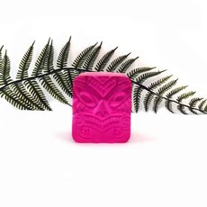 Whanau Ariki Cube Sculpture Hot Pink-artists-and-brands-The Vault