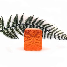 Whanau Ariki Cube Sculpture Orange-artists-and-brands-The Vault