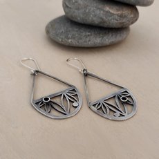 En Point Hanging Basket Earrings-jewellery-The Vault