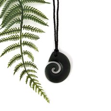 Pounamu Pendant Koru-jewellery-The Vault