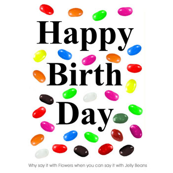 Happy Birthday Jellybeans Card