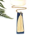 Huia Feather Pendant Moroccan Blue