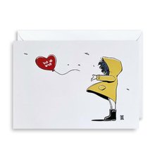 Windy Welly Girl Balloon Card-cards-The Vault