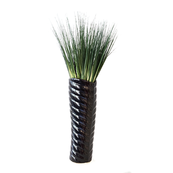 Large Palm Vase Black