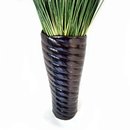 Large Palm Vase Black