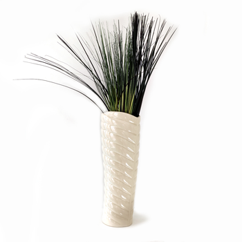 Large Palm Vase White